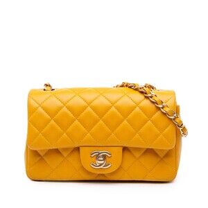 Pre-Loved Chanel Mini Rectangular Classic Lambskin Single Flap